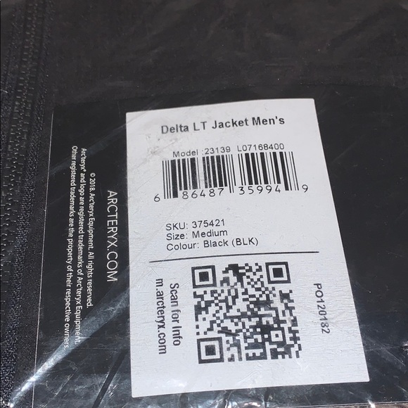 Arc'teryx Delta LT Jacket Men's (Black) - Picture 3 of 9